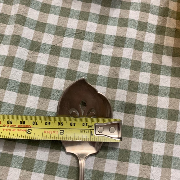Vintage Silver Slotted Serving Spoon - Picture 3 of 5